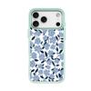 Applicable To Apple 17pro Mobile Phone Case, Advanced Sense 16 Replaceable Back Plate 15promax Magnetic Mobile Phone Case, Blue and Black Flower.