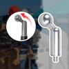 Universal 17mm Ball Joint Adapter With 1/4" Male Screw Iron Construction for Photography Equipment