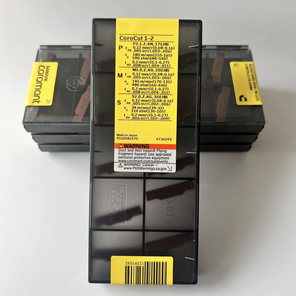 SANDVIK / N123H2-0400-0008-TM 1125 / Original Swedish hard alloy blade 10 Pcs