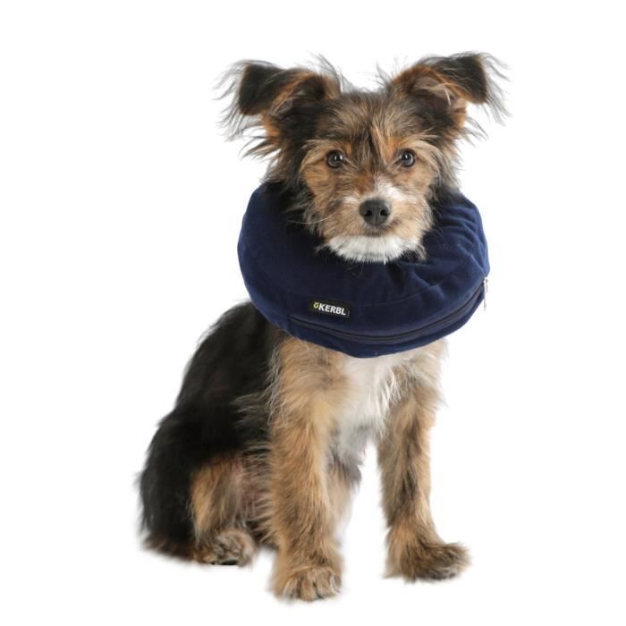Collerette Gonflable Pour Chien - Kerbl - Bleu - 25/35cm - Confortable - Ajustement Optimal