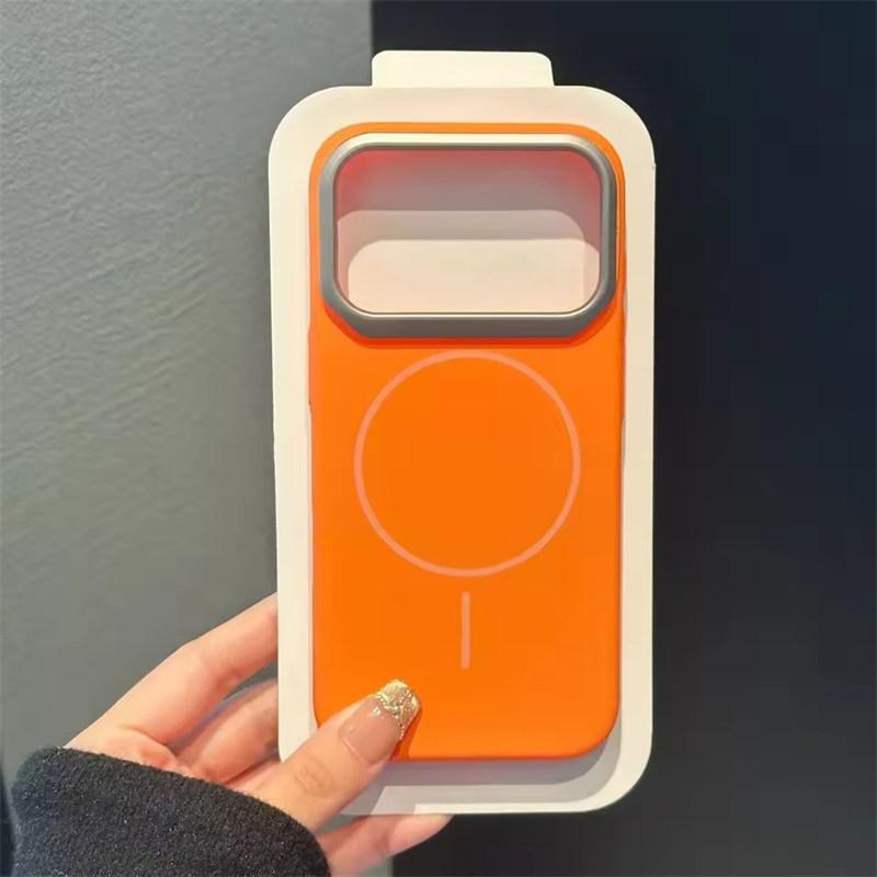 Matte Hard PC Magnetic Phone Case For iPhone 17 Air 16 15 14 13 12 11 Pro Max Plus For Magsafe Blade Lens Shockproof Armor Cover