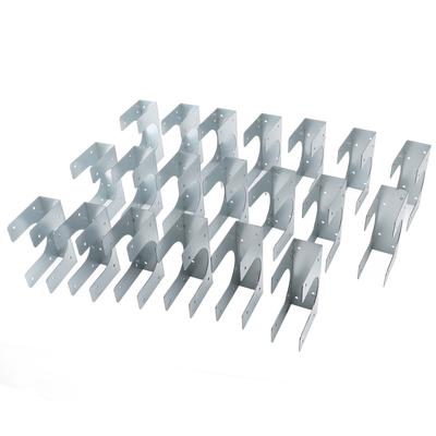 20 Stück Metallnieten für Einzelholzständer Passend bis zu 2?1/2 Zoll Rohre Zusätzliche Unterstützung Holzständer