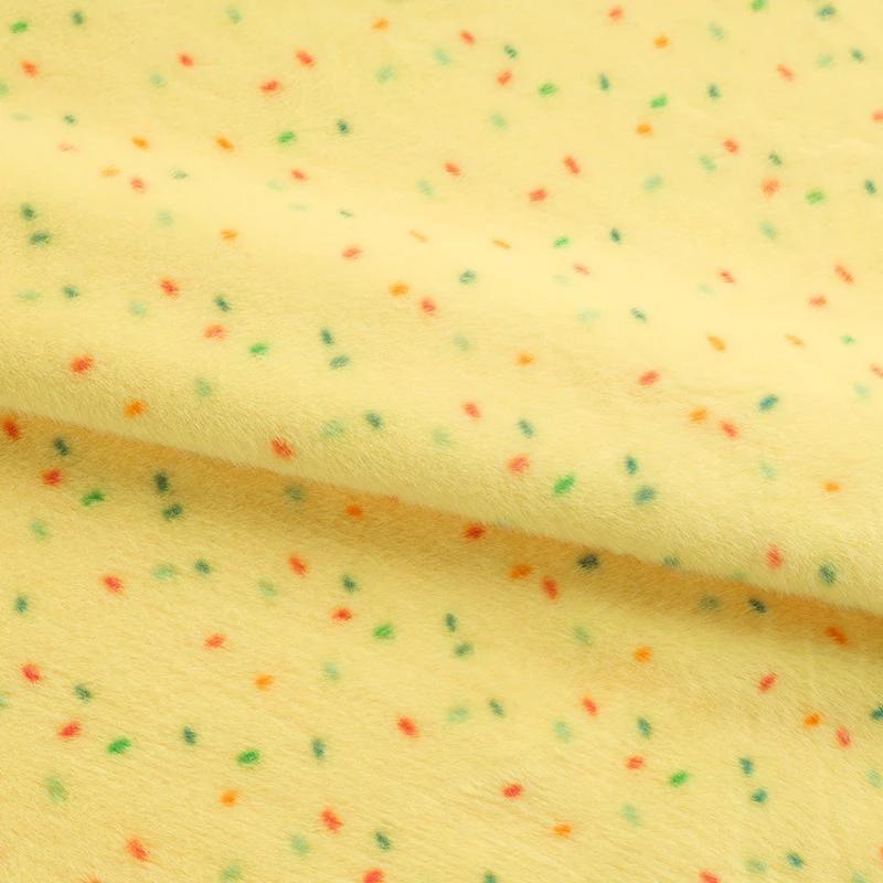 

100x165cm Dot Printed Fabric for Plush Toys Cotton Dolls Warm Hats Decorative Cloth Handmade Sewing Fabrics 100x165cm