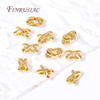 Fashion 18K Gold Plated Brass Star/X Shape Spacer Beads For Pearl Necklace Making, Separators for Beads DIY Beadwork Accessories