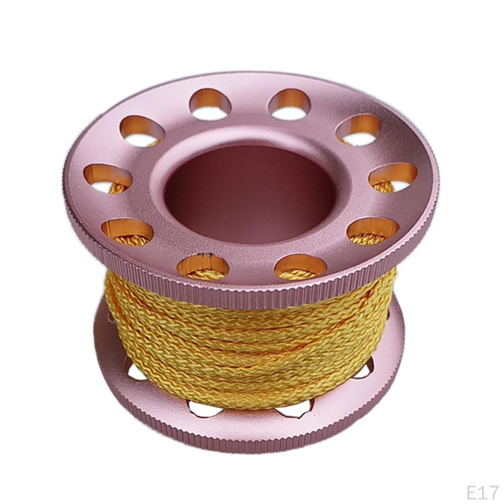 Scuba Diving Reel Snorkeling Safety Handle Spool Gray