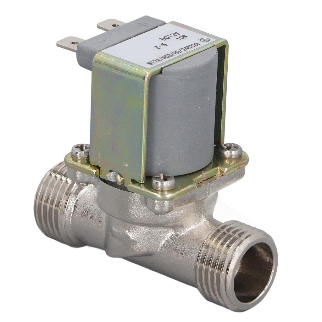 Electrovalvă Electrică DC12V Filet G12 Inch, Supapă de Drenaj Apă de Înaltă Temperatură pentru Dozator