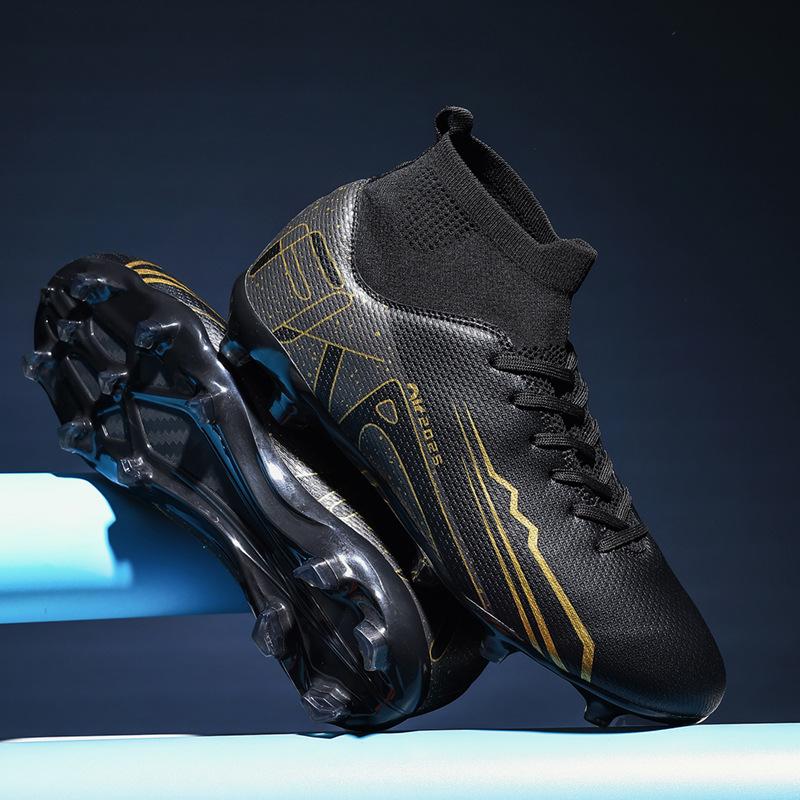 High-top Football Shoes, Men's and Women's Autumn Spikes, Broken Spikes, Outdoor Sports Training, Children's Sneakers, Suitable for Multiple Venues