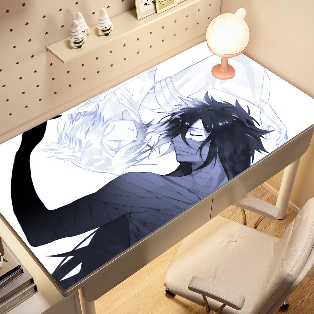 White Anime Large Mousepad Bleach Manga Panel Laptop Office Rubber Soft Table Mat Pc Keyboard Gaming Non-Slip Carpet HYBXAXC
