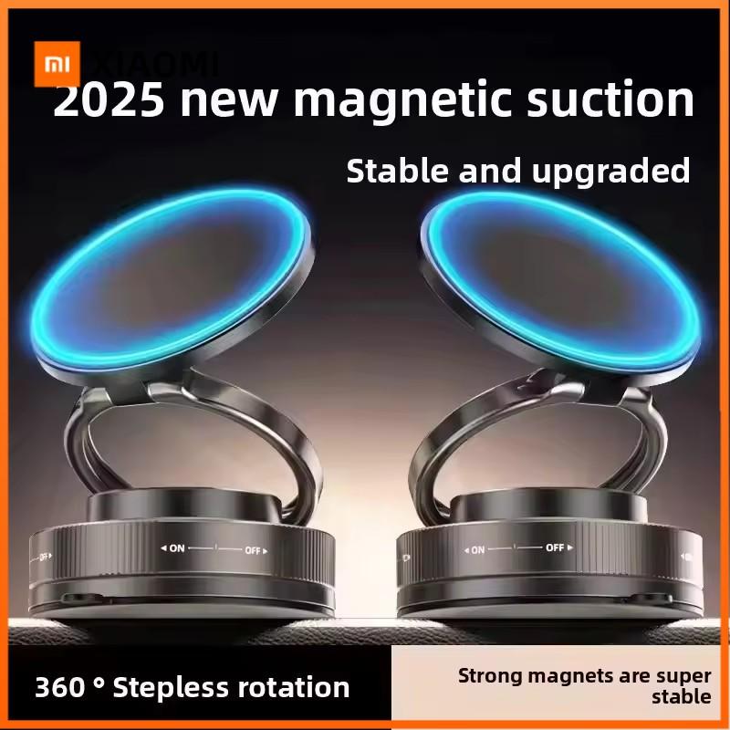 Xiaomi Car Phone Magnetic Stand Mechanical Vacuum Suction Cup Rotate 360° Magnetic Adsorption Bracket Navigation Universal Holder