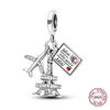 copper Travel Suitcase Motorcycle Car Bicycle Charm Bead Charms Pendents Compatible With Authentic Bracelets Fine Do It Yourself Birthday Jewellery Gi