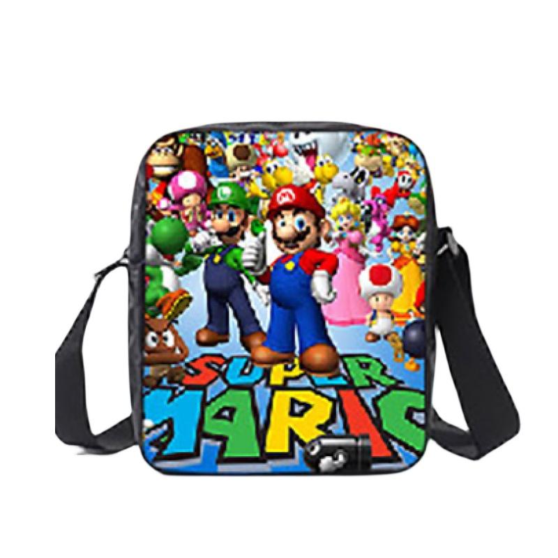 New Arrival Mario Cartoon Backpack For Elementary And Middle School Students Lunch Bag And Pencil Case Included