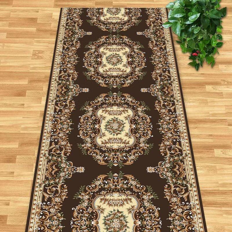 Persian Retro Runners Carpet Villa Hall Corridor Rugs Apartment Passageway Non-slip Rug Hotel Stairs Decoration Floor Mat Custom