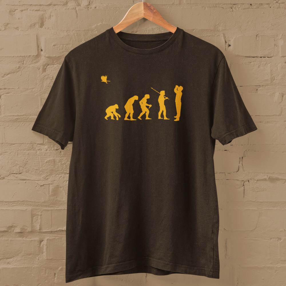EVOLUTION OF TWITCHER - T-SHIRT (Wildlife Nature Birds Watching Bird Watch Spot) Unisex T-Shirt XXXXL