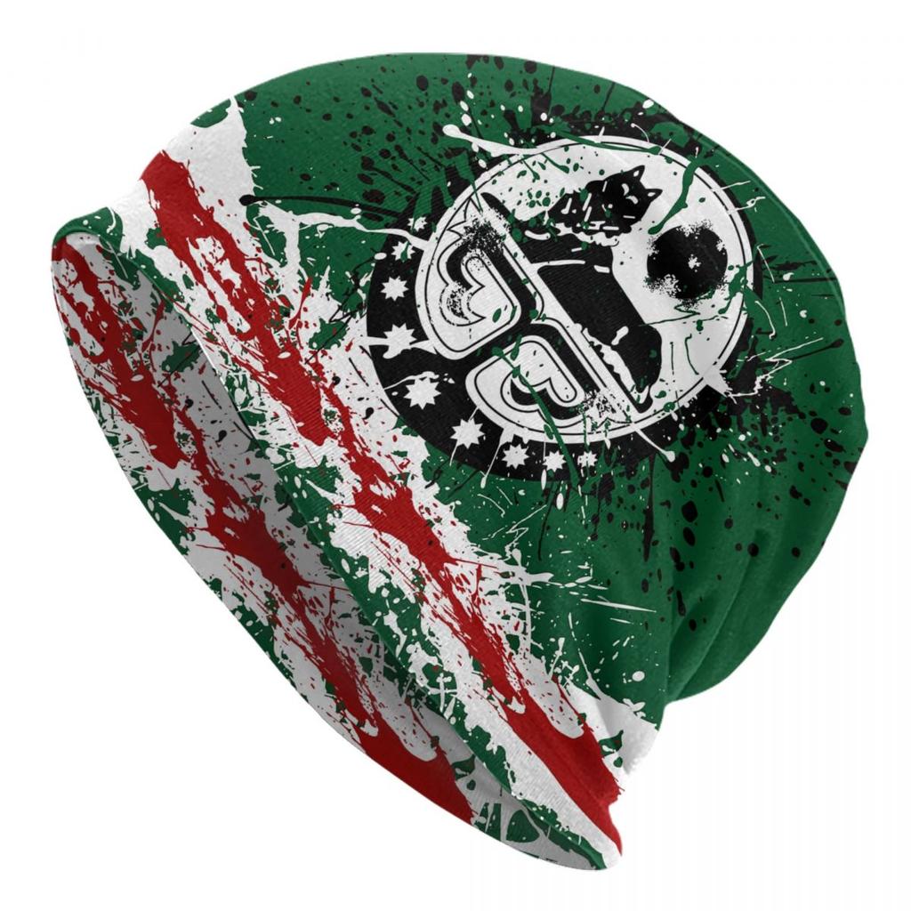 Ichkeria Tschetschenien-Flagge, Motorhaube, modische Strickmütze für Damen, Unisex, Winter, warme Skullies, Beanies Caps