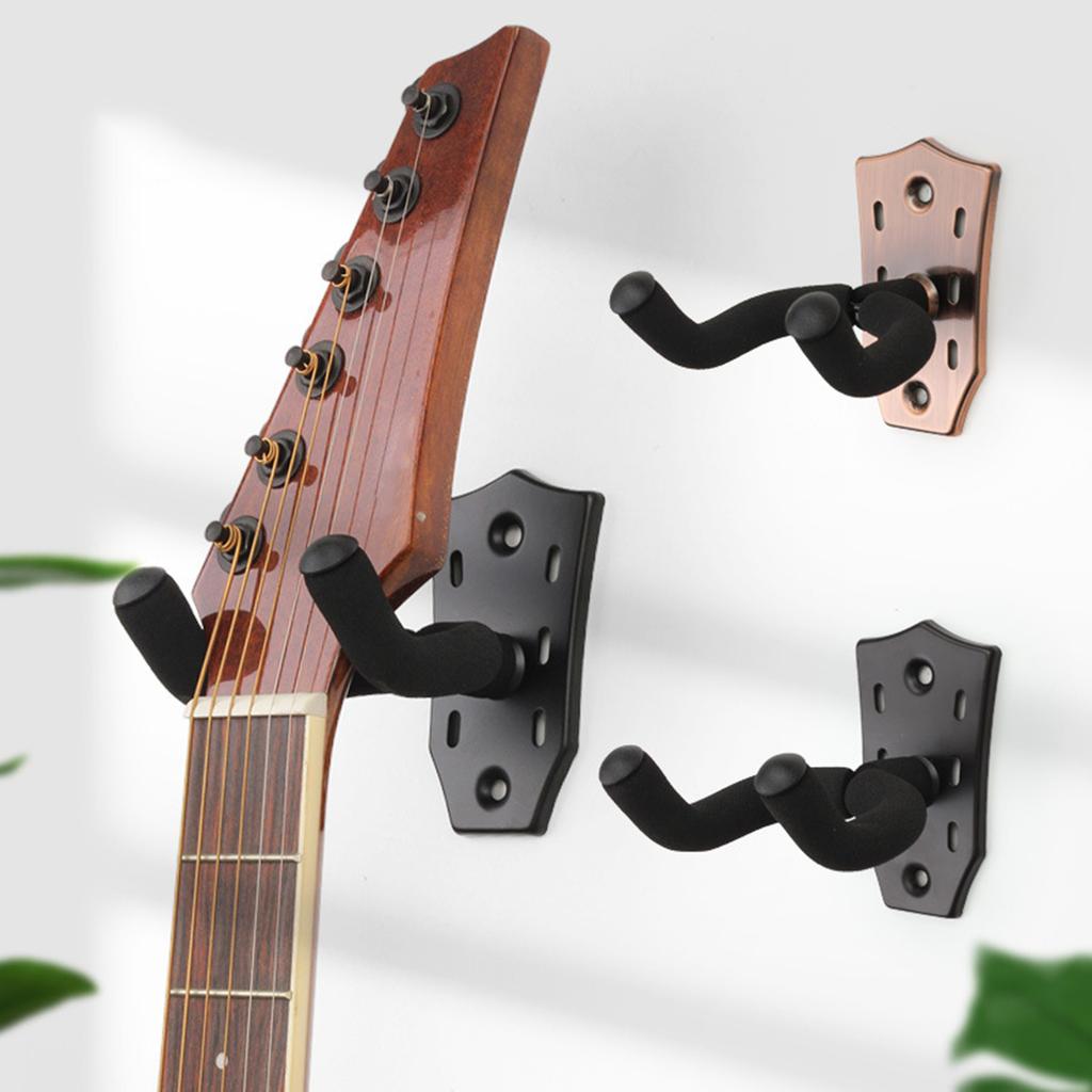 Multifunctional Guitar Wall Mount Metal Guitar Hanger Guitar Wall Hanger Guitar Holder Hook Stand Wall for Guitar Player