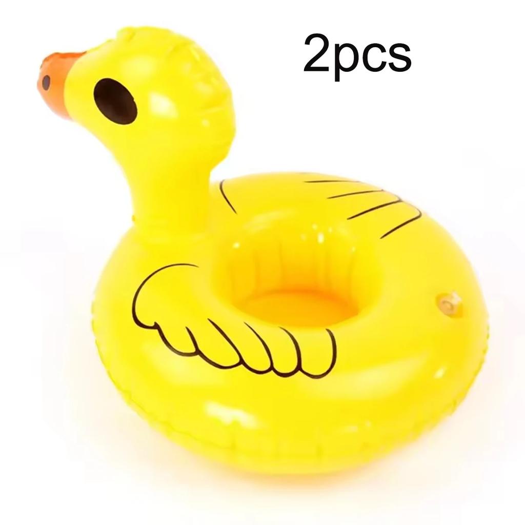 Air Mattresses for Cup Inflatable Flamingo Drinks Cup Holder Pool Floats Bar Coasters Floatation Devices Cute Toy Drink Holder