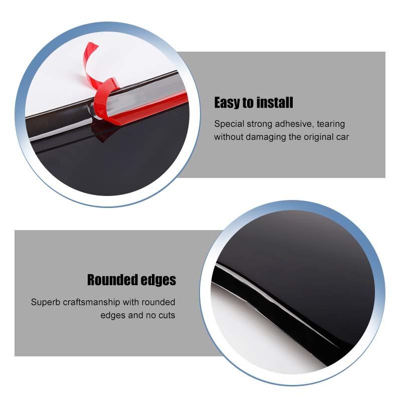 Taillights Covers Rear Lamp Housing ABS Tail Light Decoration For Dodge Charger 2011-2014 Exterior Accessoriess (Smoked Black)