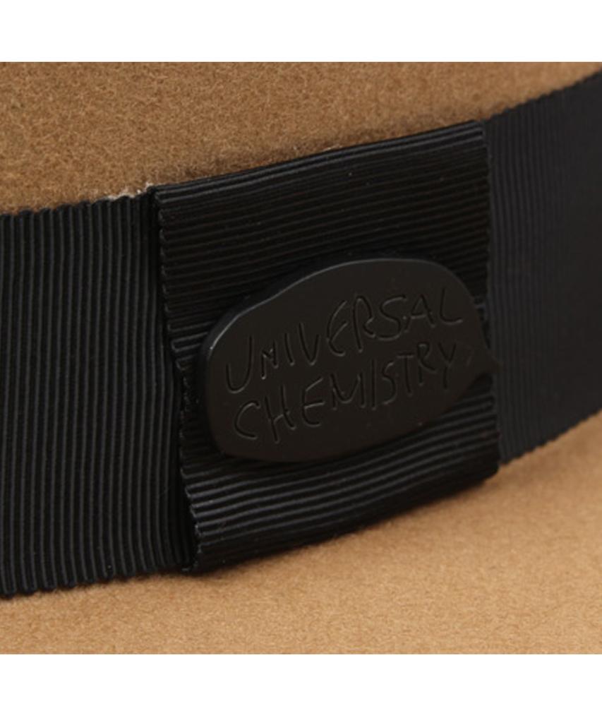 Yunibeosyeolkemiseuteuli Black Line Beige Wool Fedora