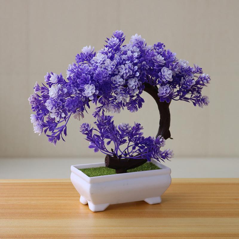 Simulation Fake Potted Bonsai Tree Artificial Plant Desk Ornament Artificial Plant Bonsai Small Tree Pot Home Decoration