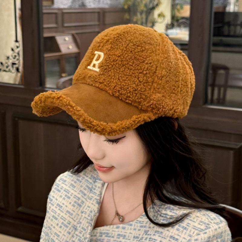 Autumn and Winter Warm Baseball Cap Fashionable Women Street Pat Cap