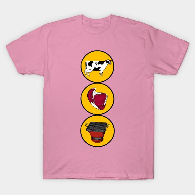 T Shirt Women Barbecue Harajuku Print Kawaii Tshirt Summer Short Sleeve Female T-Shirt Top Tee