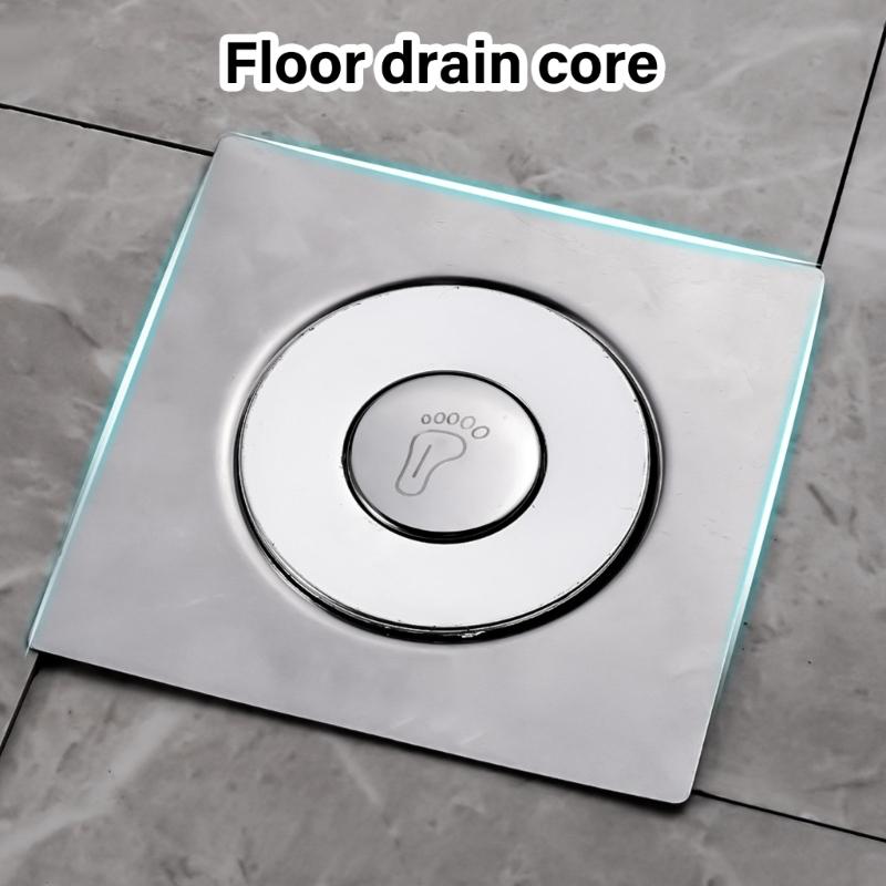 Foot Floor Drain Stainless Steels Square Shower Drain Square Shower Room Cover Plug Fast Draining Hair Catcher Strainer