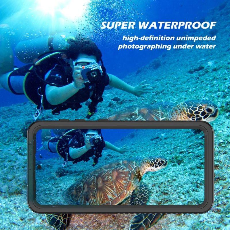 Diving Swimming IP68 Waterproof Case For Samsung Galaxy S23 S22 S21 Ultra S20 FE Plus S10 S9 S8 Note 20 Ultra Note10 Solid Cover