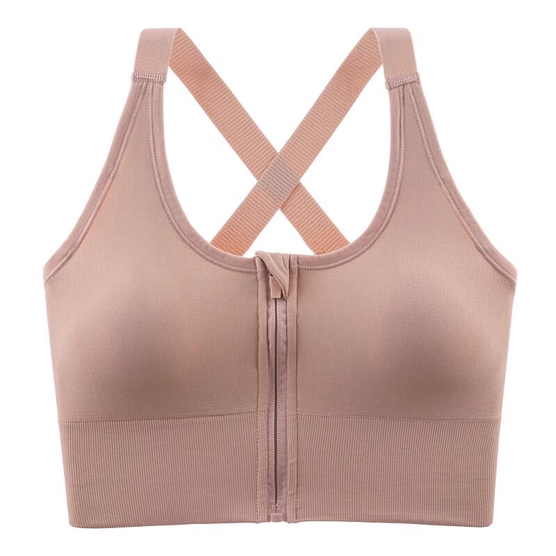LangSha Women s Front-Zip Sports Bra XL