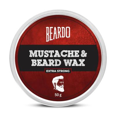 Baard- en Snorwax 50 Gram Extra Sterke Fixatie Stylingwax Voor Mannen Gladde Glanzende Baard Verzorging Controle