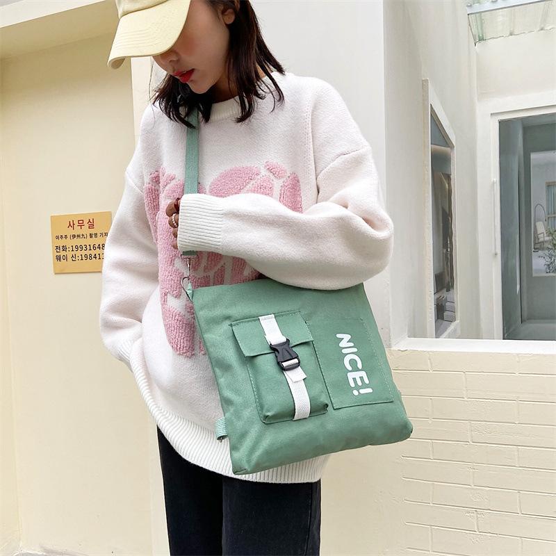Literary bag women's 2025 Korean version of fashion women's multi-functional shoulder bag casual trend messenger bag tote bag