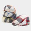 Colorful Plaid Berets Button Adjustable Painter Caps Unisex Summer Visor Hat  for Men Women
