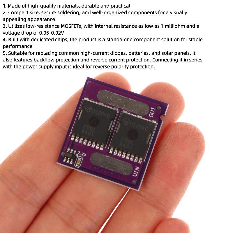 60A Keine Spannungsgrenze Ideale Diode Modul Anti Rückfluss Anti Rückwärtsanschluss Diode Zwei Mos