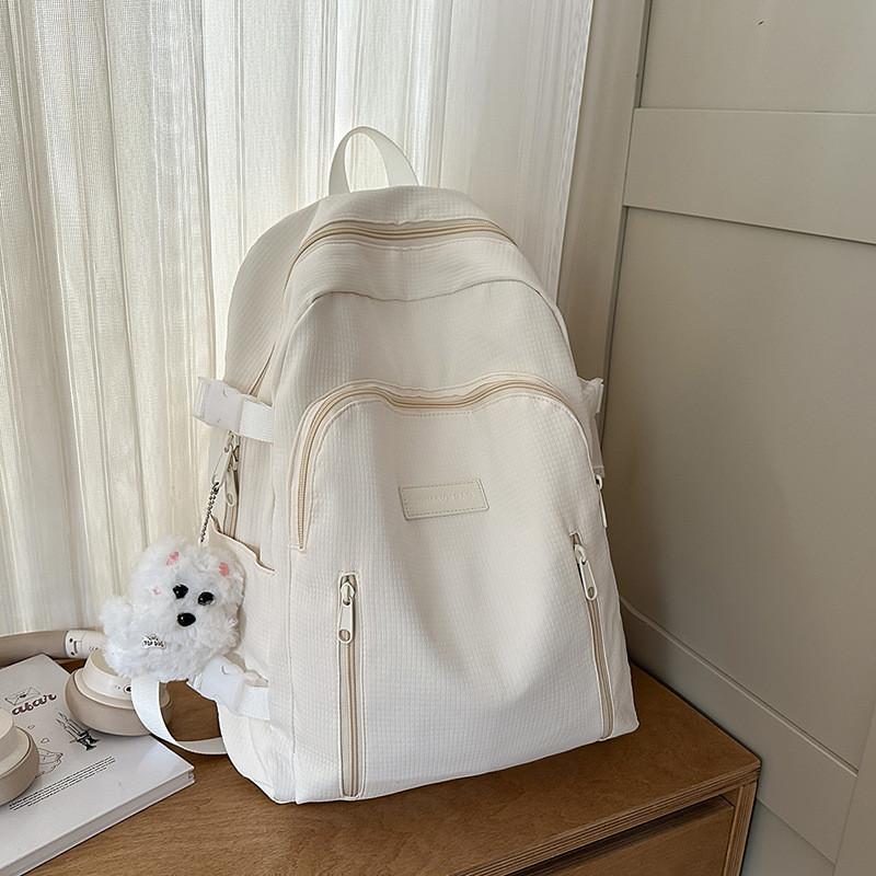 Fashion Capacity Big Backpack With Solid Color Design And Letter Decor For Daily