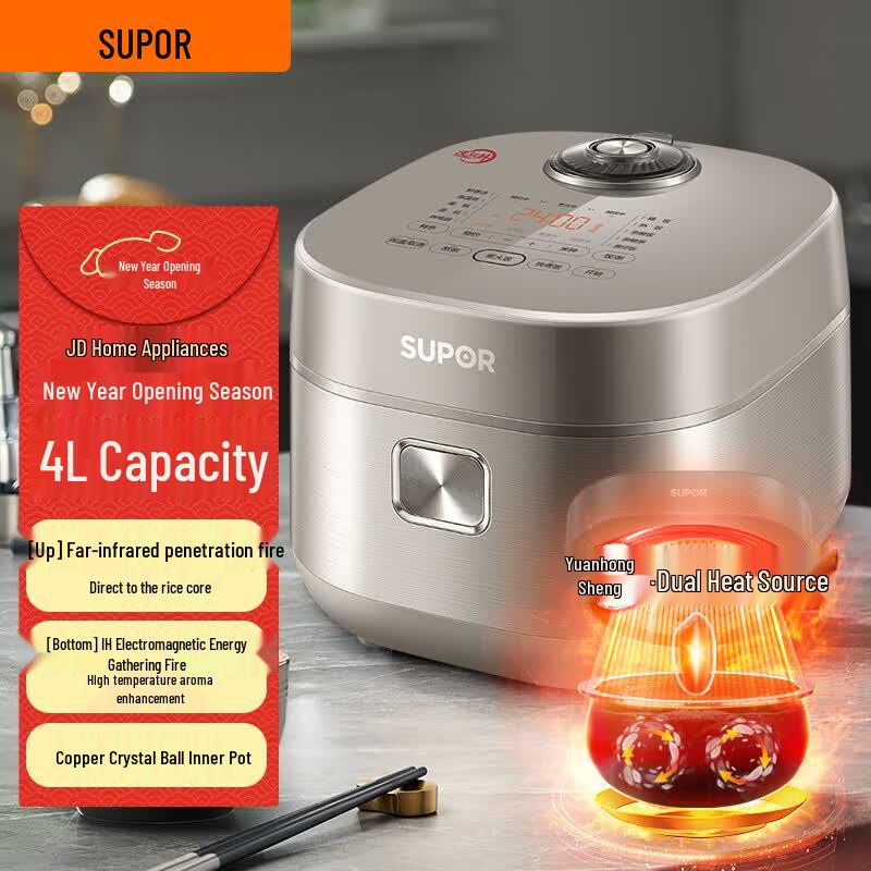 SUPOR 4L IH Rice Cooker CN plug (adapter included)