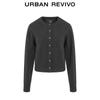 UR 2025 Spring Women's Hot-fix Rhinestone Round Neck Knit Cardigan