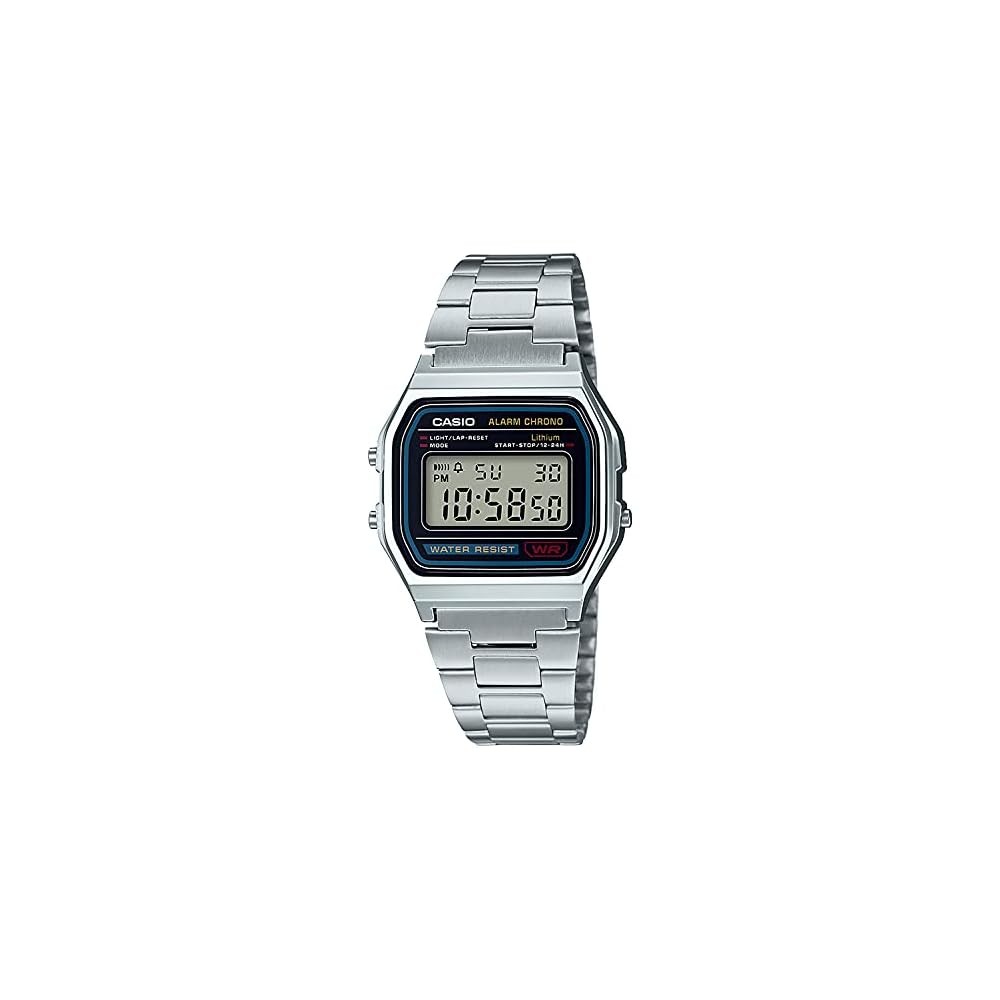 Casio Collection A158WA-1JH Men's Silver Watch Classic Design Water Resistant