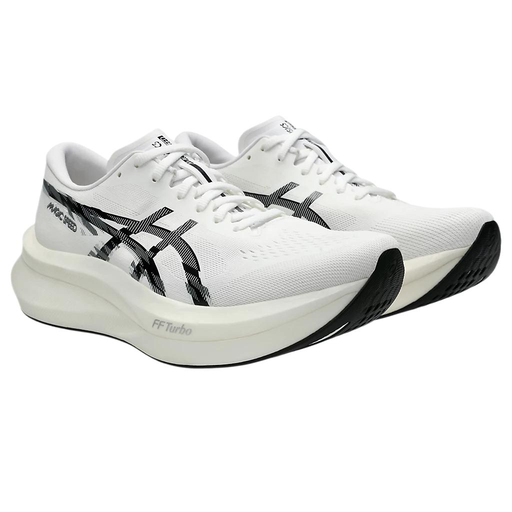 Asics Magic Speed 4 Wide White Black Men Sneakers 1011B873-101