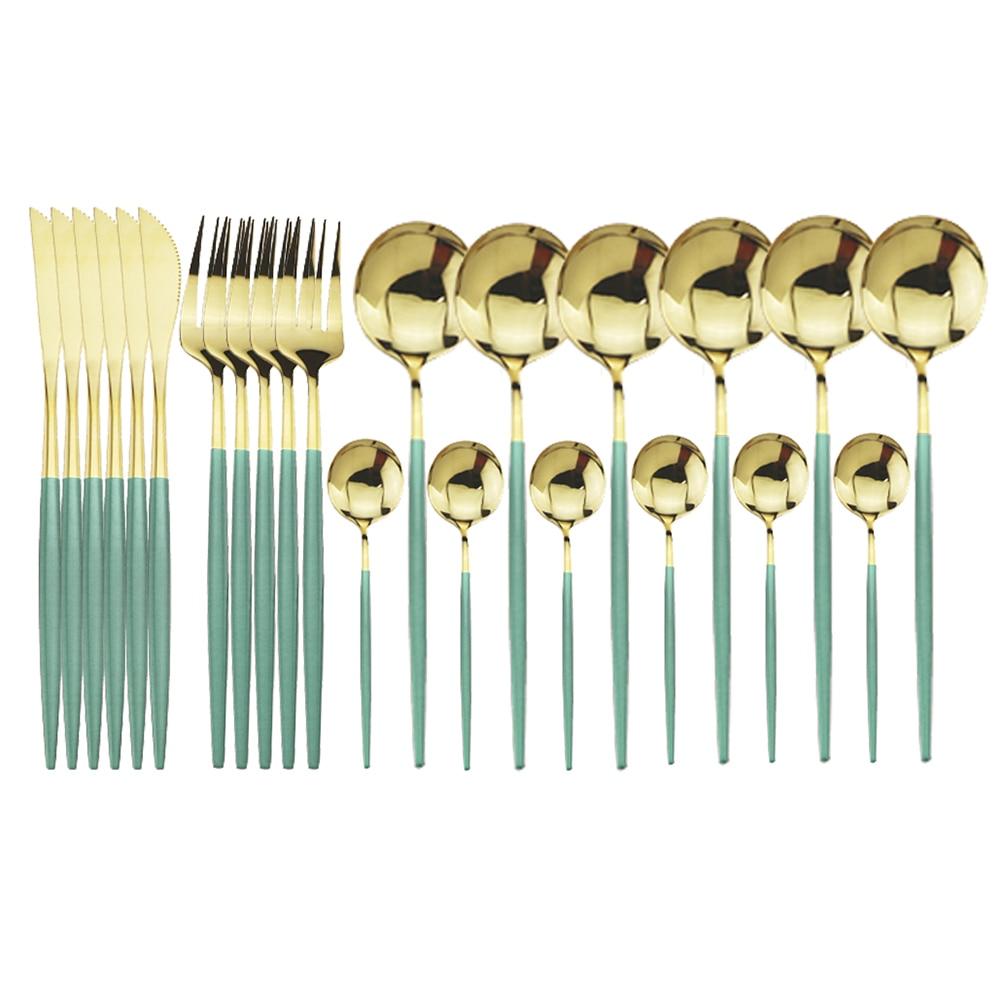 24 szt. Czarny zachodni zestaw obiadowy zestaw sztućców ze stali nierdzewnej widelec nóż łyżka zestaw stołowy zestaw sztućców zestaw sztućców