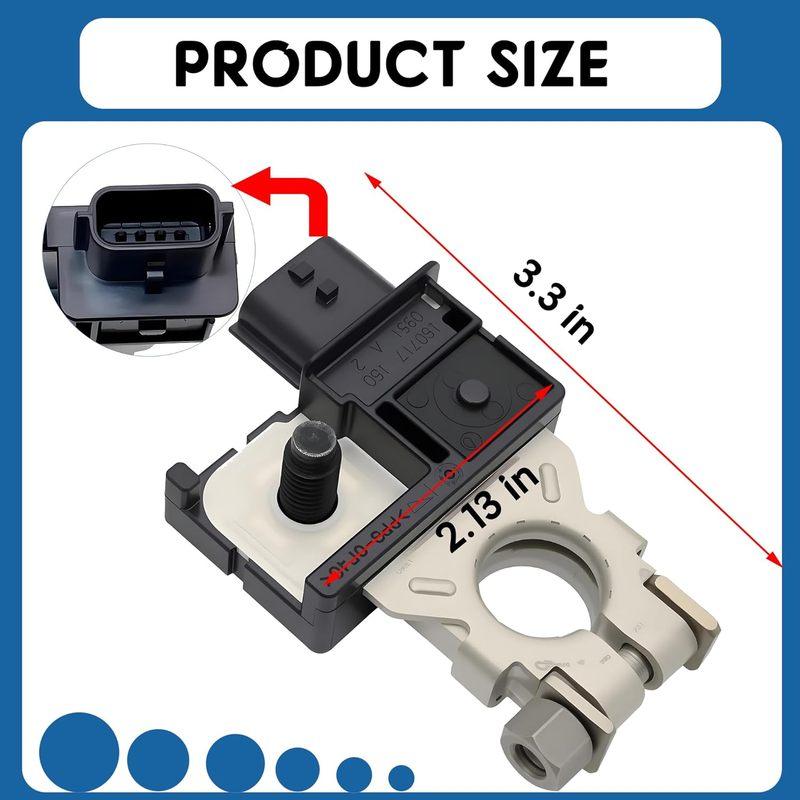 Main Current Battery Sensor Assembly Compatible with Nissan X-Trail Rogue Sport Qashqai Replace 294G0-C990C 294G0C990C
