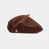 Ins Metal Standard Beret Autumn and Winter Retro Temperament Literary Painter Hat Showing Face Small Woolen Bud Hat Female