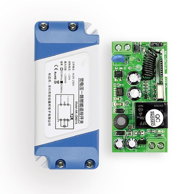 Wireless Single Channel Remote Switching Lighting Controller Multiple Working Modes Support Global Voltages AC80-265V