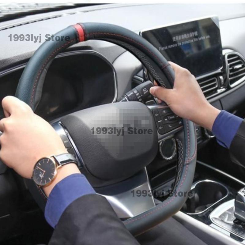 For Chery Jaecoo 8 J8 Tiggo 9 PU Car Steering Wheel Cover Breathable Anti Slip PU Leather Auto Decoration Salon Interior