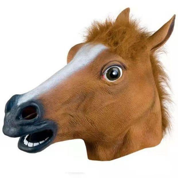 Halloween Latex Full Head Mask for Adults & Kids Pumpkin, Animal, Fox, Panda, Monkey Character Cosplay Costume Accessory