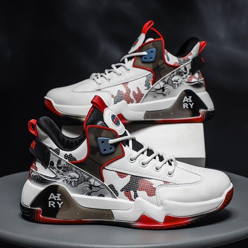 Schuhe Herren Herbst und Winter neue Sportschuhe Herren Street Trend Herrenschuhe High-Top atmungsaktive Plateau Basketballschuhe