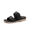 Wedge Heel Slippers Summer Wear New Summer Flat Sandals Women's Soft Sole Non-slip Beach Sandals