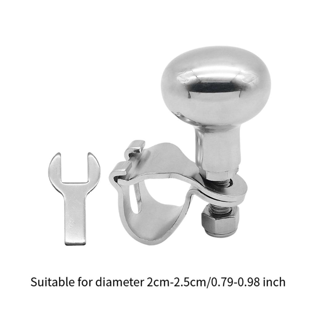 Marine Boat Steering Wheel Knob Aluminum with Wrench Sturdy Maneuvering Knob