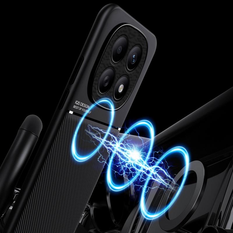 Note15 Pro+ Luxury Soft Leather Phone Case for Xiaomi Redmi Note 15 Pro Note15Pro 5G 4G Car Magnetic Holder Back Cover Fundas