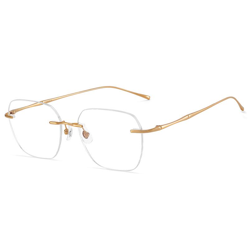 

Очки без оправы в ретро-титановой оправе для близорукости - сверхлегкие бизнес-оправы оптом