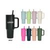 40 Oz Stainless Steel Travel Mug With Handle Vacuum Insulated Car Cup Office Outdoor Commute
