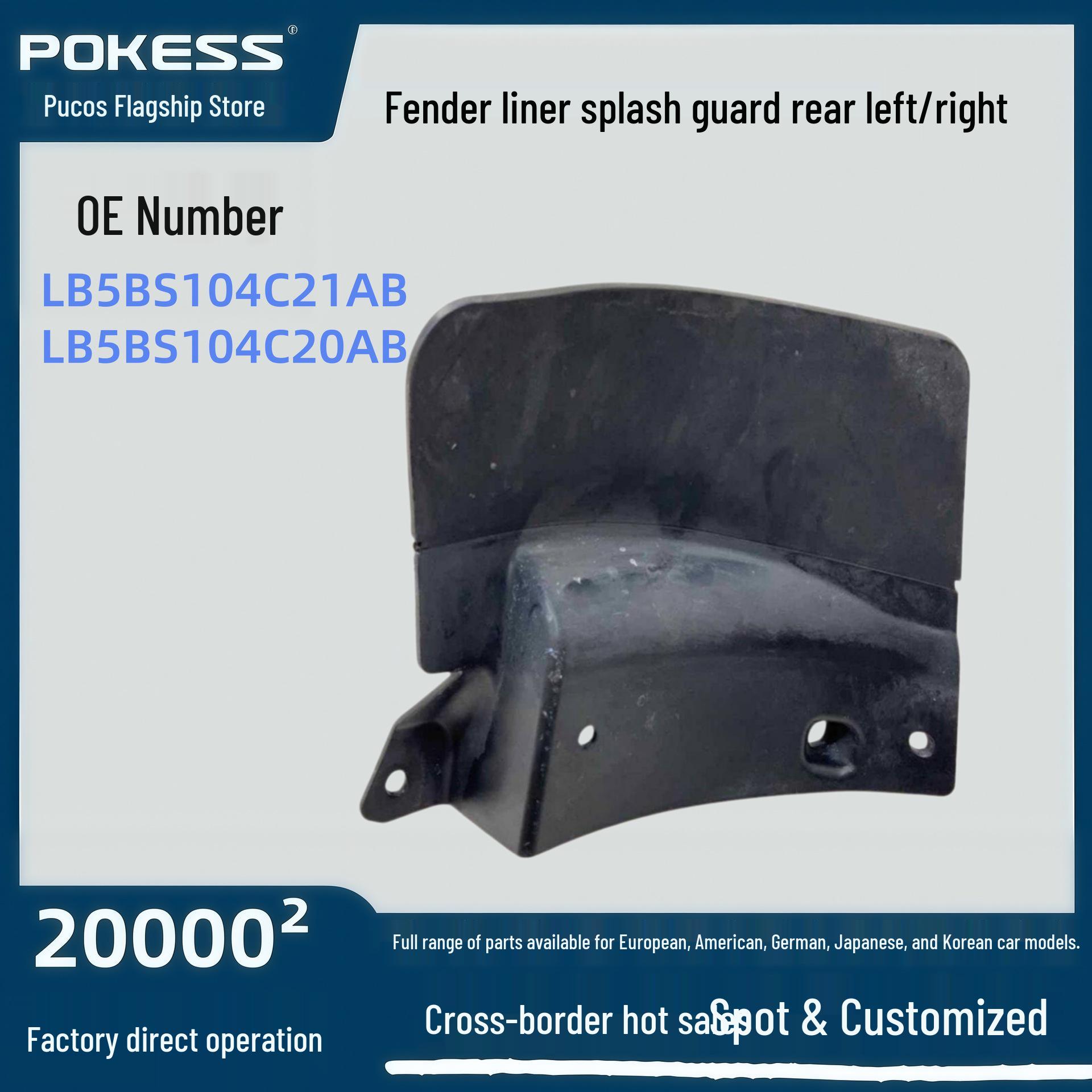 LB5BS104C21AB Rear Fender Liner Splash Guard for 2020 Explorer, Left & Right (LB5BS104C20AB). Fender Liner Splash Guard Rear Left